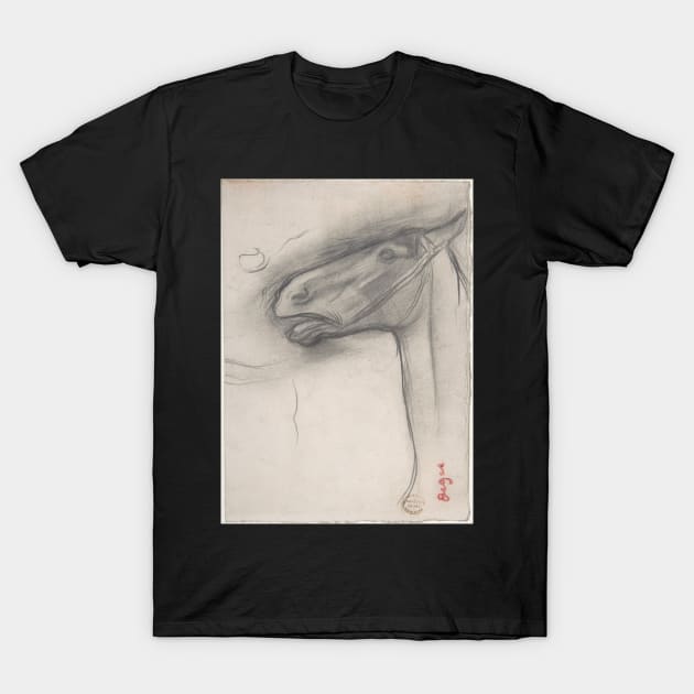 Head of a Horse T-Shirt by EdgarDegas